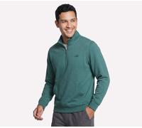 Skechers Weekend Easy 1/4 Zip en Gris Pierre/Olive, Pointure XL
