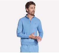 Skechers Weekend Easy 1/4 Zip Top en Blanc/Bleu-Violet, Pointure Grand