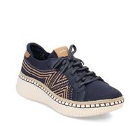 Skechers Wilshire BLVD-Bellevue Baskets pour Femme, Bleu Marine, 38 EU