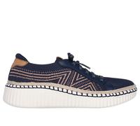 Skechers Wilshire Blvd - Bellevue Chaussures Moyen Width en Bleu Marine, Pointure 38, Vegan, Lavable en machine