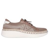 Skechers Wilshire Blvd - Bellevue Chaussures Moyen Width en Moka, Pointure 37, Vegan, Lavable en machine