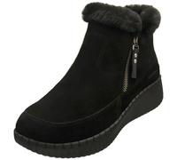 Skechers Wilshire Blvd Fresh Zip Bottes Casual Femme Noir - 38