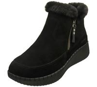 Skechers WILSHIRE BLVD FRESH ZIP Bottes Casual Femme Noir - 39 EU
