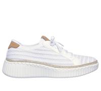 Skechers Wilshire Blvd - Passion Play Chaussures Moyen Width en Blanc/Argent, Pointure 37.5, Vegan, Lavable en machine
