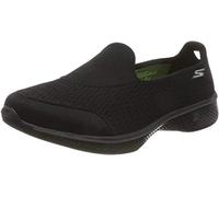 Skechers Women Go Walk 4 - Pursuit Slip On Trainers, Black (Black Textile/Trim Bbk), 4 UK (37 EU)