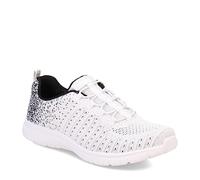 Skechers Women Virtue Sneaker, 10,11,5,5.5,6,6.5,7,7.5,8,8.5,9,9.5 W Adult, Blanc/Noir, 39 EU