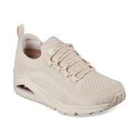 Skechers Femme 177102 Ofwt Baskets, Fonte Chaude de Tricot d'ingénierie Blanc cassé, 40 EU