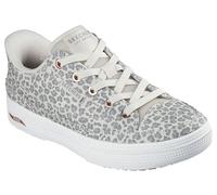 Skechers Skechers Natural SlipIn Leopard Print Canvas Arcade Trainers