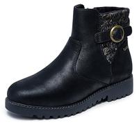 Skechers Women's Arch Fit Marlie-Weekend Chat Ankle Boot, Noir, 37.5 EU