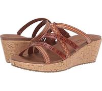 Skechers Women's Beverlee-Tiger Posse-Bohemian Embroidered Multe-Strap Wedge Sandal
