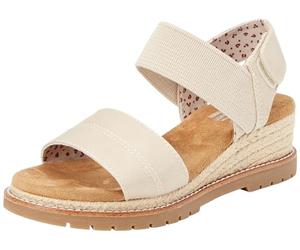 Skechers Women's Bob's Desert KISS Shore Enough, Off White Textile, 36.5 EU