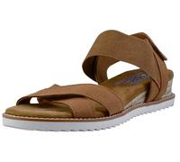 Skechers Women's Bobs Desert Kiss Wedge Sandal Chestnut 8.5 Wide