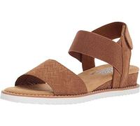 Skechers Women's Bobs Desert Kiss Wedge Sandal Chestnut 9 Wide