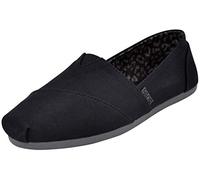 Skechers Women's Bobs Plush-Peace and Love Ballet Flat, Noir, 35.5 EU