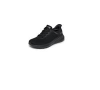 Skechers Women's Bobs Sport Squad Chaos Slip-Ins Black Low Top Sneaker Shoes 9