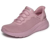 Skechers Women's Bobs Sport Squad Chaos Slip-Ins Rose Low Top Sneaker Shoes 11