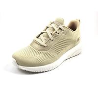 Skechers Women's Bobs Squad Tough Talk Sneakers, Natural Engineered Knit, 40 EU