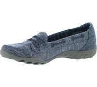 Skechers Women's Breathe Easy-Good Influence Sneaker, Bleu Marine, 39 EU