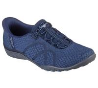 Skechers Women's Breathe-Easy Knitty Waves Sneaker, bleu marine, 37.5 EU