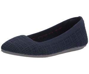 Skechers Women's Cleo Point Ballet Flat, Navy, 9