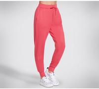 Skechers Women's Closed Hem Fleece Joggers Rouge/Rose 14 (L) Female