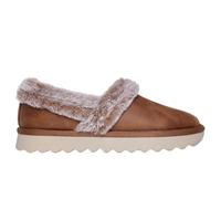 Skechers Femme Cozy Up Chausson, Chestnut Microleather/Faux Fur, 37.5 EU