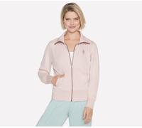 Skechers Women's Diamond Zip Hoodie Rose clair 18 (2XL) Female