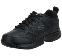 Skechers Women's Dighton - Bricelyn Shoe, Black Synthetic Leather, 12 D US