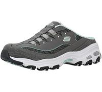 Skechers Women's D'Lites Slip-On Mule Sneaker Grey/Mint 9