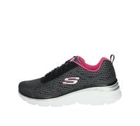 Skechers Women's Fashion Fit-Bold Boundaries Trainers, Black (Black/Hot Pink Bkhp), 3 UK (36 EU)
