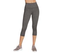 Skechers Women's Go Flex High Waist Mid Calf Legging Yoga Pant, Heathered Gray, Large