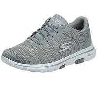 Skechers Women's Go Walk 5 - True Trainers, Grey (Gray Textile/Trim Gry), 4 UK (37 EU)