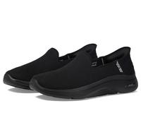Skechers Women's Go Walk Arch Fit 2.0 - Delara Black Low Top Sneaker Shoes 7
