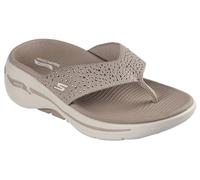 Skechers Women's Flip-Flop, Taupe, 8