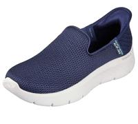 Skechers Femme Women's Hands Free Slip-ins Go Walk Flex-Relish Basket, Navy Textile/Trim, 43 EU Large