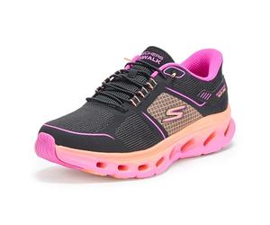 Skechers Women's Go Walk Glide Step 2.0 Elektra Hands Free Slip-Ins Sneaker, Black/Multi, 10.5