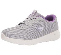 Skechers Women's GO Walk Joy Bungee with Color Pop Sneaker, Gray/Lavender, 7