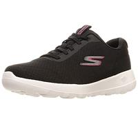 Skechers Women's GO Walk Joy-Ecstatic Sneaker, Black/White, 12