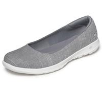 Skechers Women's GO Walk LITE-136001 Ballet Flat, Gray, 7 Medium US