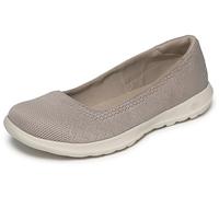 Skechers Women's Go Walk Lite-Dreamer Ballet Flat, Taupe, 37.5 EU