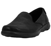 Skechers Women's GO Walk LITE-QUEENLY Closed Toe Ballet Flats, Black (Black Textile/Trim BBK), 5 UK 38 EU