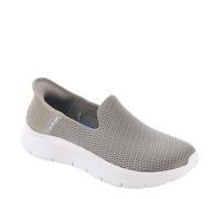 Skechers Baskets Go Walk Flex Slip-ins Relish – Sans lacets – Bleu taupe Taille 38 Large