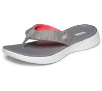 Skechers Women's On-The-go 600-15304 Flip-Flop, Gris/rose, 37 EU