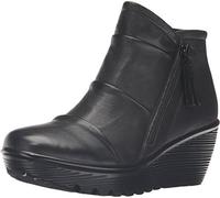 Skechers Women's Parallel-Double Trouble Ankle Bootie, Black, 9 M US