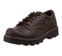 Skechers Parties-Mate Oxford pour Femme, Cuir suédé Chocolat, 37.5 EU