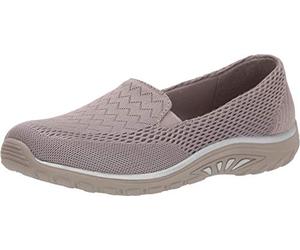 Skechers Women's Relaxed Fit Reggae Fest Willows Slip on,Dark Taupe,US 7.5 M