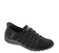 Skechers Baskets Breathe Easy-Roll with Me pour femme, noir, 10 Wide
