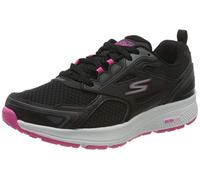 Skechers Women's Sneaker, Black/Pink, 10 Wide US