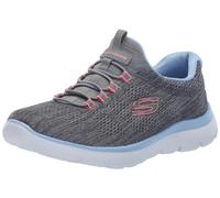 Skechers Women's Summits Fun Flare Sneaker, Grey/Multi=GYMT, 12 Wide