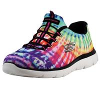 Skechers Women's, Summits - Looking Groovy Sneaker - Wide Width Black Multi 6 W